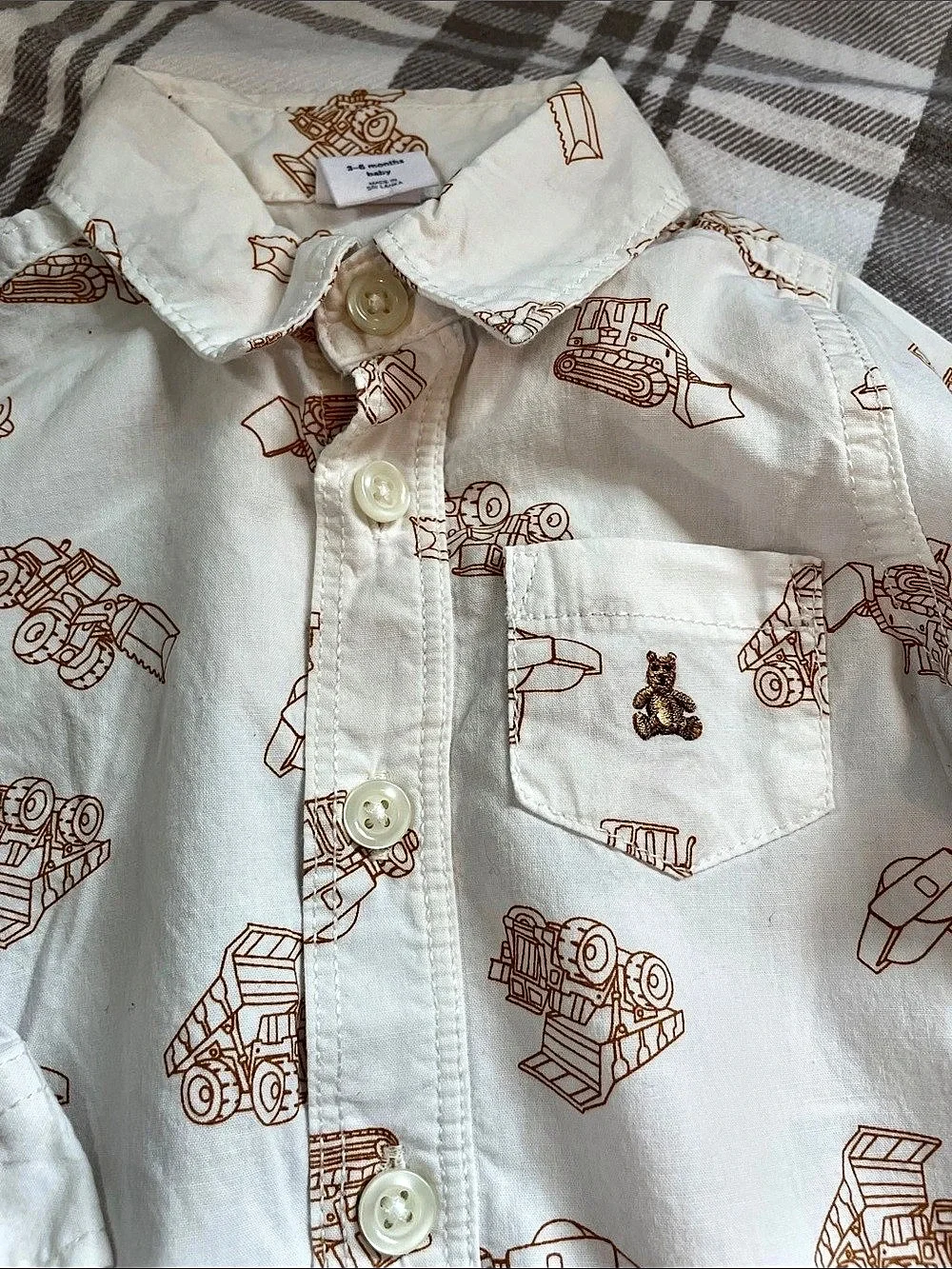baby GAP Baby 3-6M Construction Print Bodysuit